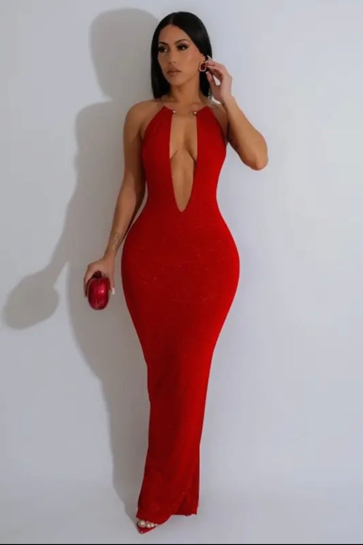 'Mi Amore' Open Back Maxi Dress